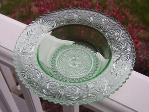 SANDWICH GREEN Depression Glass DUNCAN MILLER Rimmed Bowl Cereal Soup Grapefruit - Picture 1 of 12
