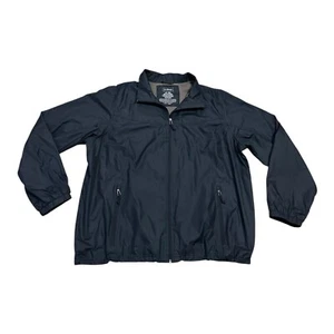 LL Bean Jacket Womens Size XL Black Windbreaker Lightweight Full Zip Pockets - Picture 1 of 11