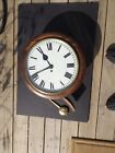 Vintage Wwii Fusee Wall Clock Made By Sm & Co. 1940 Air Ministry Wood Case