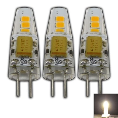 3x G4 LED 2 Watt 12V AC/DC warmweiß dimmbar Lampe Leuchtmittel Leuchte - Bild 1 von 4