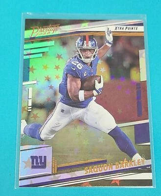 2022 Prestige Xtra Points Astral #217 Saquon Barkley Giants FOOTBALL Card d - Image 1 of 2