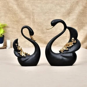 Swan Pair Sculpture for Home Decor Showpiece Figurine - Picture 1 of 4