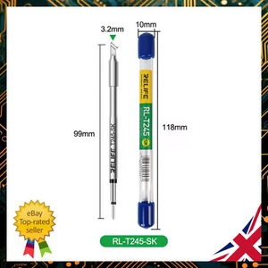 C245 Soldering Iron Tip 3.2mm Knife T245-SK Relife JBC Aixun T3A etc Compatible - Picture 1 of 3