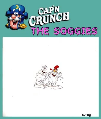 1986 Original CAP'N CRUNCH " Soggies " Animation Cel Warner Bros Studios - Image 1 of 3