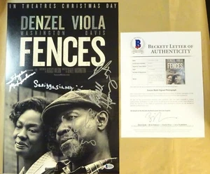 Foto firmada de VALLAS autografiada por 5 12"x18" VIOLA DAVIS ++ CERTIFICADO DE AUTENTICIDAD BECKETT LOA - Imagen 1 de 10