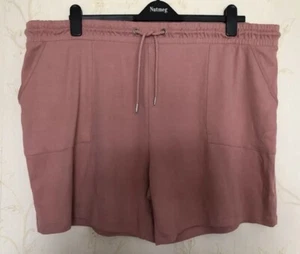 TU Woman Pink Cotton Jersey Shorts - Size 22. NEW NO TAGS - Picture 1 of 4