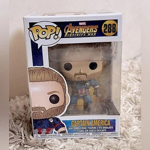 Funko Pop! Marvel Avengers Infinity War #288 Capitán América con barba y estuche - Imagen 1 de 7