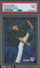 2016 Calbee Samurai Japan #SJ07 Shohei Ohtani RC Rookie PSA 9 MINT