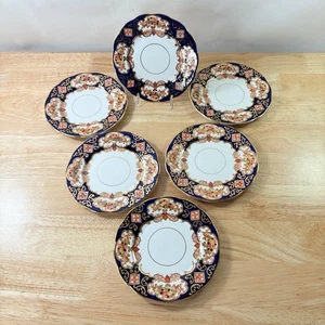 Royal Albert Derby (Erbstück) Imari Bread & Butter 6 Teller Bone China England - Bild 1 von 10