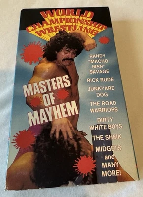 World Championship Wrestling Masters of Mayhem VHS Videotape (1990) Savage LOD - Image 1 of 4