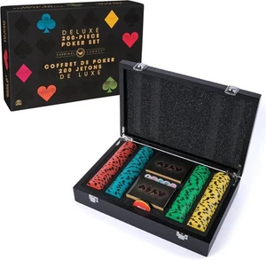 Cardinal Legacy Deluxe 200-Piece Poker Set Premium Dual-Toned Poker Chips - Picture 1 of 7