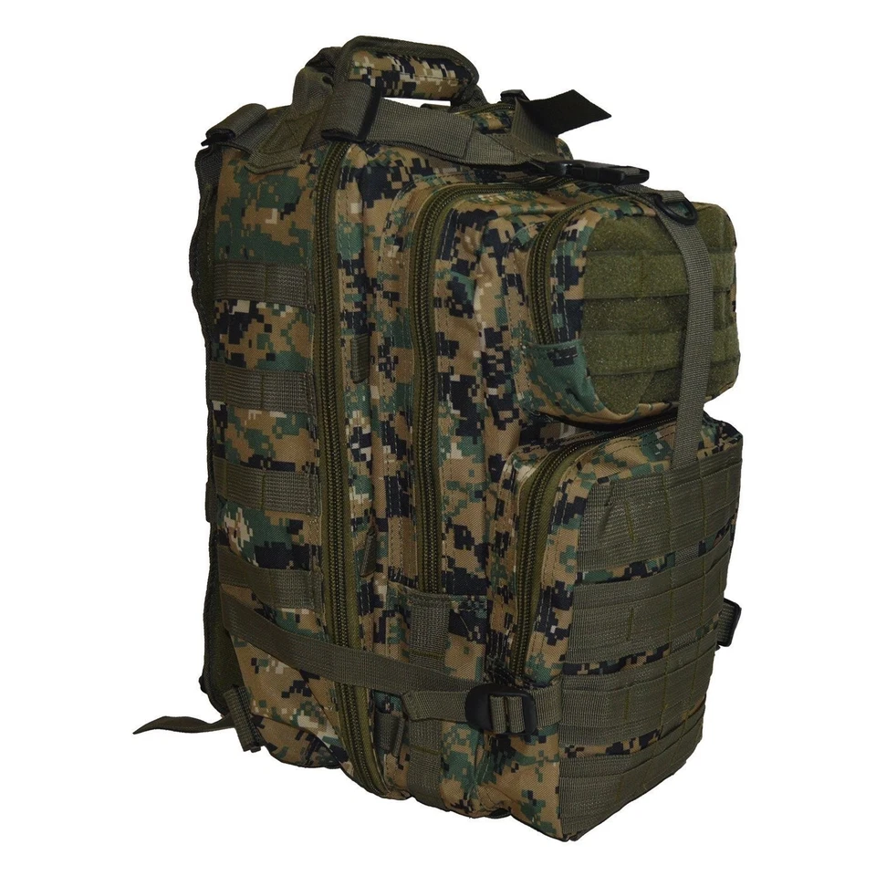 Тактический 72-часовой боевой рюкзак EXPLORER 17 дюймов рюкзак Woodland цифровой - Изображение 1 из 4