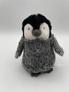 RARE Carters Plush Black Gray Grey Penguin Bird 8" 2015 #15124 Baby Lovey - Picture 1 of 10