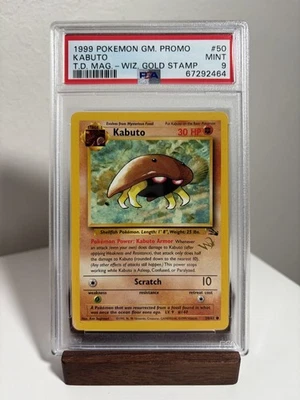 Kabuto [W Stamp] #50 Pokemon Fossil PSA 9 - Image 1 of 3