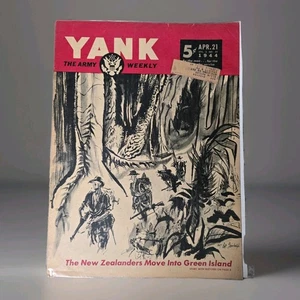 Revista YANK The Army Weekly 21 de abril 1944 Segunda Guerra Mundial - New Zealanders Green Island - Imagen 1 de 2