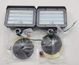 2x 60W LED Flood Light with Knuckle Mount, Outdoor Security Floodlight Fixture - Picture 1 of 4