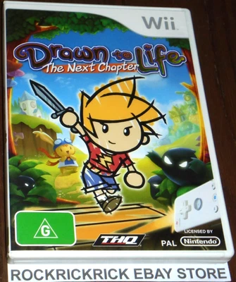 NINTENDO WII GAME DRAWN TO LIFE THE NEXT CHAPTER INCLUDES MANUAL PAL - Image 1 of 3