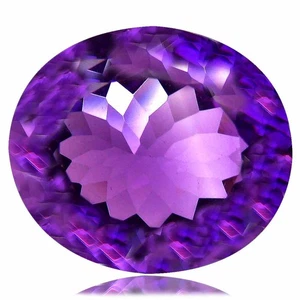 8.79 Cts Seductive Oval Cut (14 x 12 mm) Natural Purple Amethyst Loose Gemstones - Picture 1 of 6