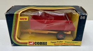 Remorque basculante tipper trailer Kippanhänger au 1:36° - CORGI 56, 1976 - Neuf - Imagen 1 de 4
