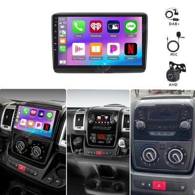 64G DAB+ Für Fiat Ducato Citroën Jumper2007-2023 Autoradio CarPlay Android15 Kam - Bild 1 von 4