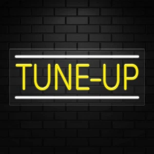 Tune Up Sign for Business Displays | LED Flex Neon | 32"W x 13"H x 1"D - Picture 1 of 3