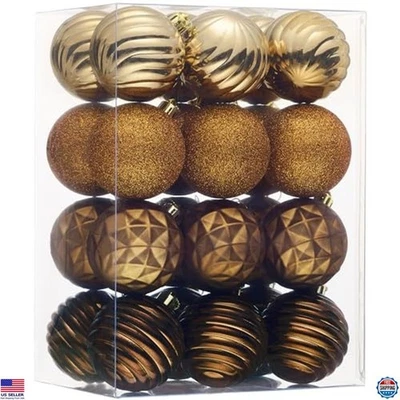 Enfeites de Natal à prova de quebra Valery Madelyn 24 quilates - Bronze, cobre, ouro - Imagem 1 de 4