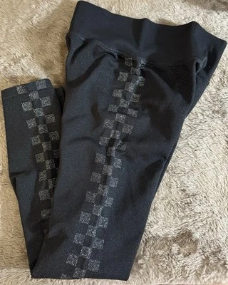 Victoria’s Secret ROSA Activo Mujer Mediano Sin Costuras Negro Leggings Brillante Foto 1 de 4