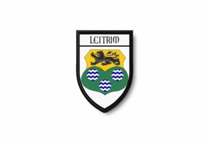 aufnäher gedruckt Aufbügel wappen schild flagge england uk stadt leitrim - Picture 1 of 1