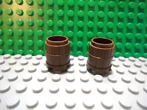 Lego 2 Marrón 2x2 barril contenedor de almacenamiento - Imagen 1 de 1