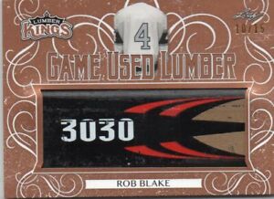 19-20 Leaf Lumber Kings Game Used Lumber Rob Blake /15