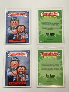 2022 Topps Garbage Pail Kids GPK Taste Buds #17ab GRODZACKY & DAVEY DRAUGHT - Picture 1 of 4