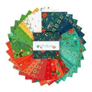 Charm Pack 5" Stacker 42pc Riley Blake "In From The Cold" Christmas - Picture 1 of 2