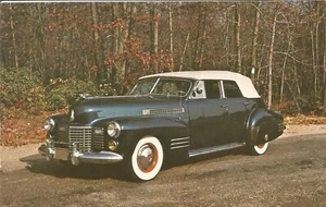 Cadillac 1941 vintage convertible sedán Phaeton Roaring 20 autos postal - Imagen 1 de 2