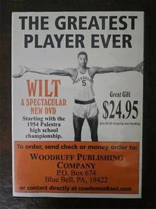 Wilt Chamberlain the Greatest Player Ever DVD - Picture 1 of 3