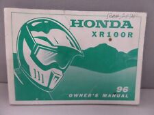 Honda Factory Owner's Manual 1996 XR100R 31KN4710 00X31-KN4-7100