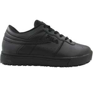 Mens Fila Vulc 13 Low Slip Resistant Non Slip Skid Work Shoes Black 1LM00353-001 - Picture 1 of 7