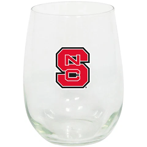 NC State Wolfpack 15oz. Stemless Wine Glass Cover