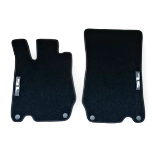 Front Car Floor Mats Velour For Mercedes SL R230 Waterproof Carpet Liners 2pcs - Picture 1 of 9