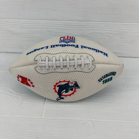 Miami Dolphins Collectible NFL Football Ball Old Vintage Team Logo Cover