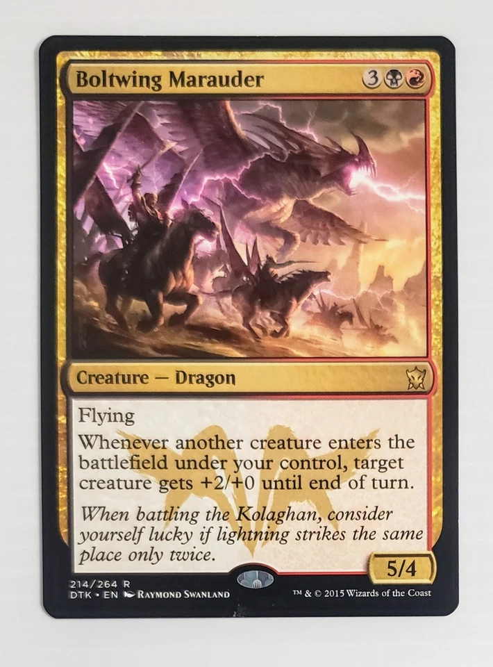 X 1 Magic the Gathering Boltwing Marauder Dragons of Tarkir MTG LP - Image 1 of 1