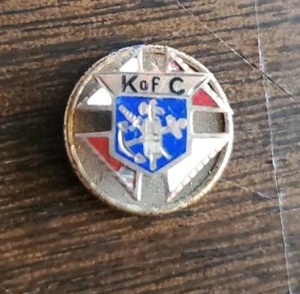 Vintage Knights Of Columbus K Of C Lapel Hat Pin Tie Tack ~ Fraternal Member - Picture 1 of 2
