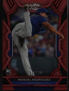 2022 Panini Chronicles #25 Manuel Rodriguez Certified Red #/199 - Picture 1 of 2