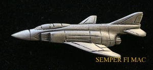 F-4J PHANTOM PEWTER HAT LAPEL PIN MADE IN US MARINES NAVY AIR FORCE WING GIFT - Picture 1 of 1