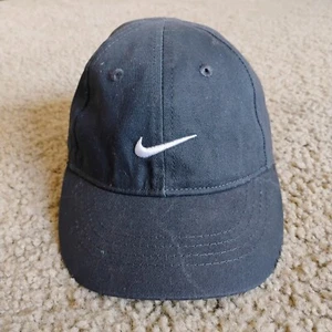 Nike Baby Hat Cap Strap Back Youth Kids Infant Gray Swoosh Boys Girls Strapback - Picture 1 of 10