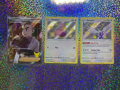 Pokemon Shining Fates: Shiny Vault: SV096/SV122 Swanna; SV095/SV122 Ducklett - Image 1 of 4