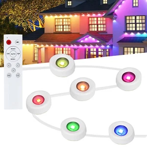 150FT Permanent Outdoor Lights Waterproof, LED Eaves Lights with Control Remote - Picture 1 of 14