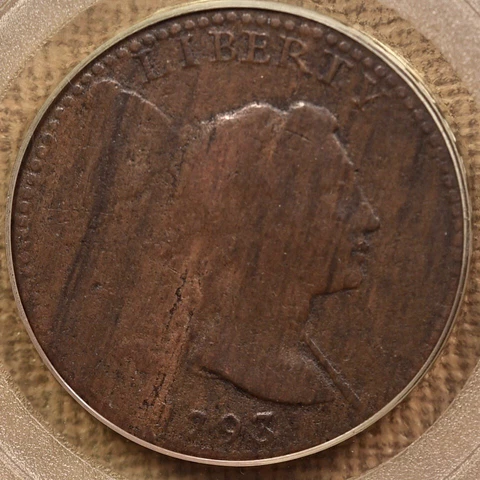 1793 S.13 Liberty Cap cent, PCGS VG10 OGH, super pleasing RAREDavidKahnRareCoins Cover