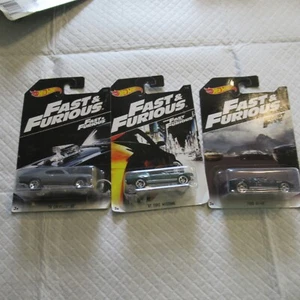 LOT OF 3 VINTAGE HOT WHEELS 2016 FAST & FURIOUS - Picture 1 of 6