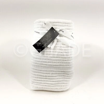 Rachel Zoe Set of 2 Hand Towels 100% Cotton White New - Image 1 of 4