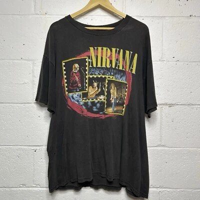 Vintage Nirvana T-Shirt Tee Unplugged 90s 1997 Grunge Live Official Men’s 2XL - Image 1 of 4